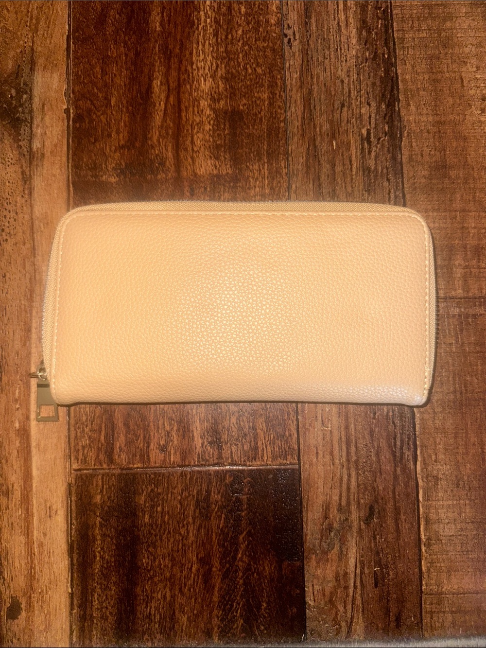 Classic Beige Zip-Around Women's Wallet